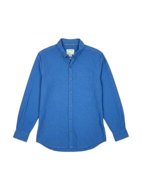 Fat Face Tadlow Button Down Shirt Blue Cotton‎ Regular Fit Men’s Large